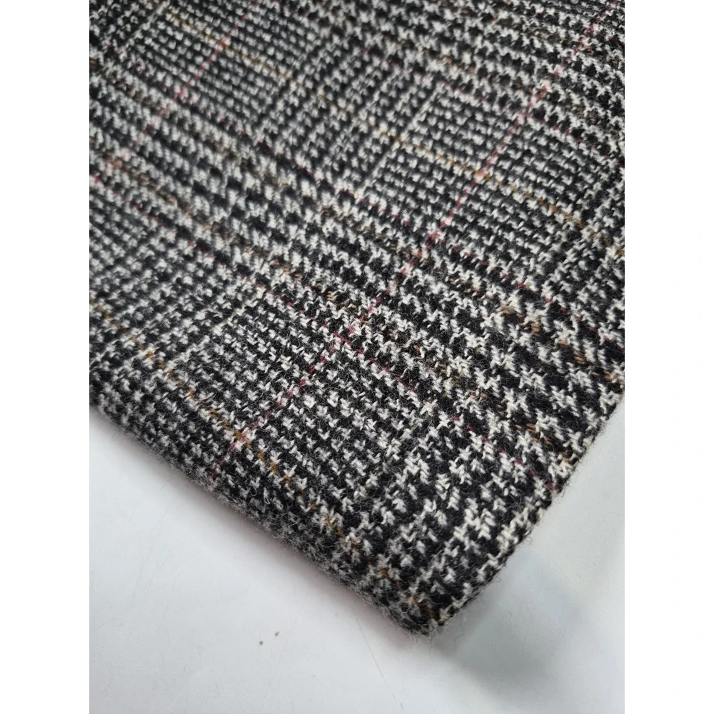 Pierre Cardin Mens Wool Sports Coat 46R Multicolor Plaid 2 Button Vintage G501